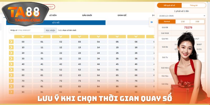 Lưu ý khi chọn thời gian quay số