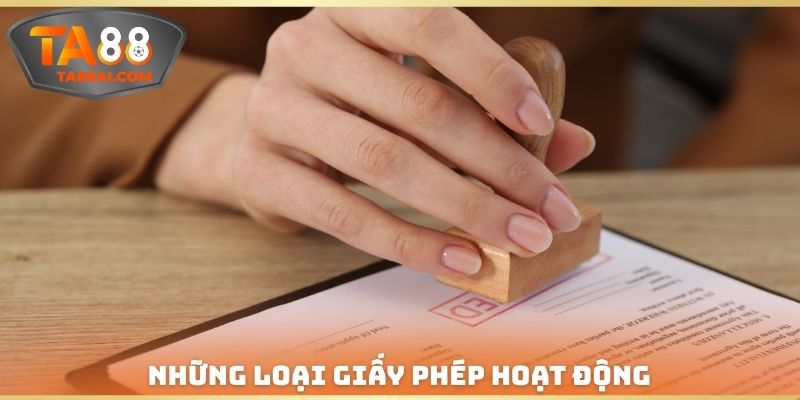 Những loại giấy phép hoạt động